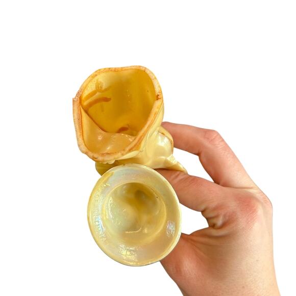 plastic regal vintage shiny Cream Angel candleholder and Cherub Figurines - Picture 4 of 7